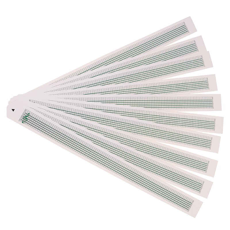 DIY Hand Cranked Music Box Compose Music Blank Papers Strip 10pcs 15 Tones Blank Paper Tape