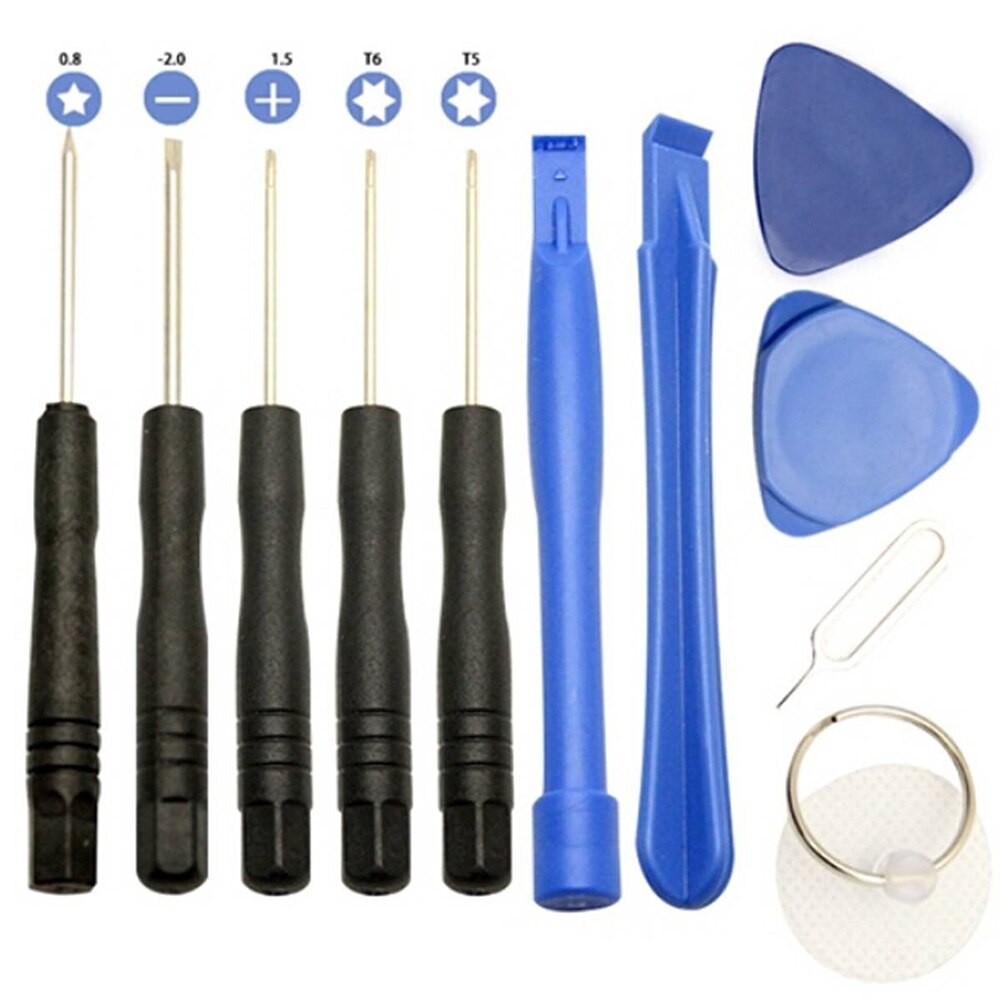 11 In 1 Cell Phones Opening Pry Repair Tool Kits Smartphone Screwdrivers Tool Set Mobile Phone Repair Tools