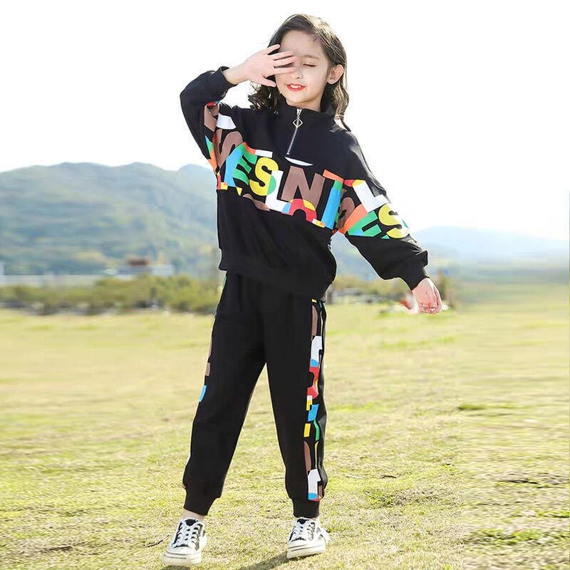 filles printemps automne nouvelle lettre sport – Grandado