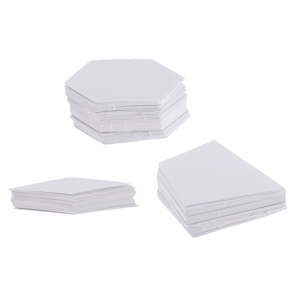 300Pcs Paper Quilting Templates English Paper Piec Grandado 300Pcs Paper Quilting Templates English Paper Piec Grandado