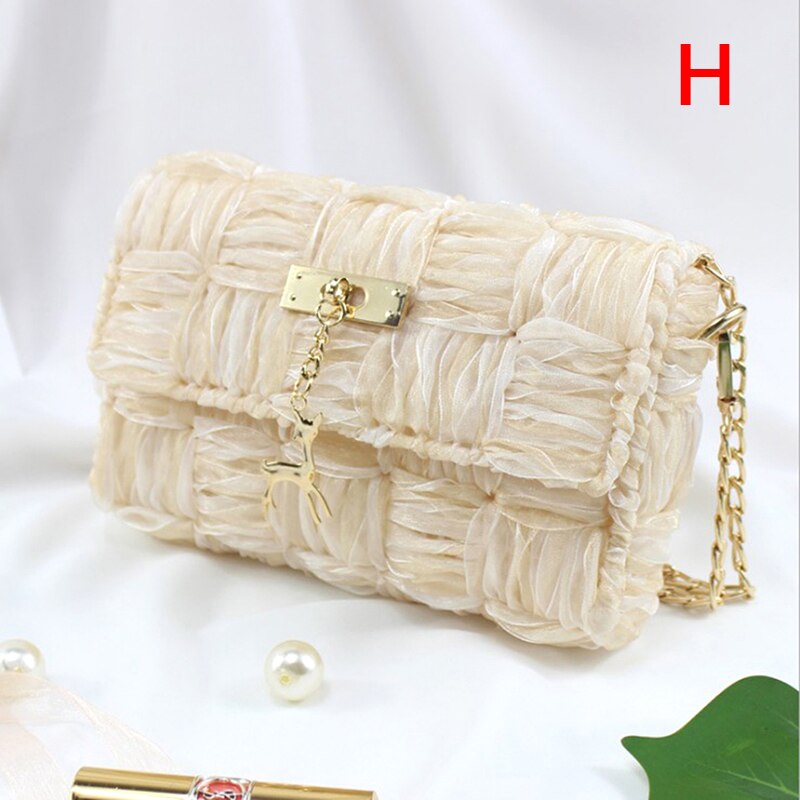 1 Sets Net Cover Gauze Woven Shoulder Bag Plastic Female Handmade DIY Handbag Bag Accessories
