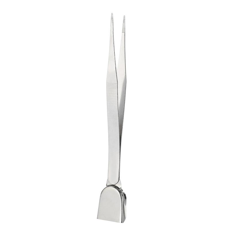 Pinzas de herramienta de joyería artesanal , pinzas con pala redonda para cuentas de gemas de diamante, pinzas de joyería con cuchara para fabricación de joyas