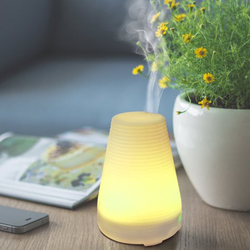 Ejoai Essentiële Olie Diffuser Luchtbevochtiger Aromatherapie Olie Diffusers Ultrasone Mist met 7 Kleur Veranderende LED Diffuser