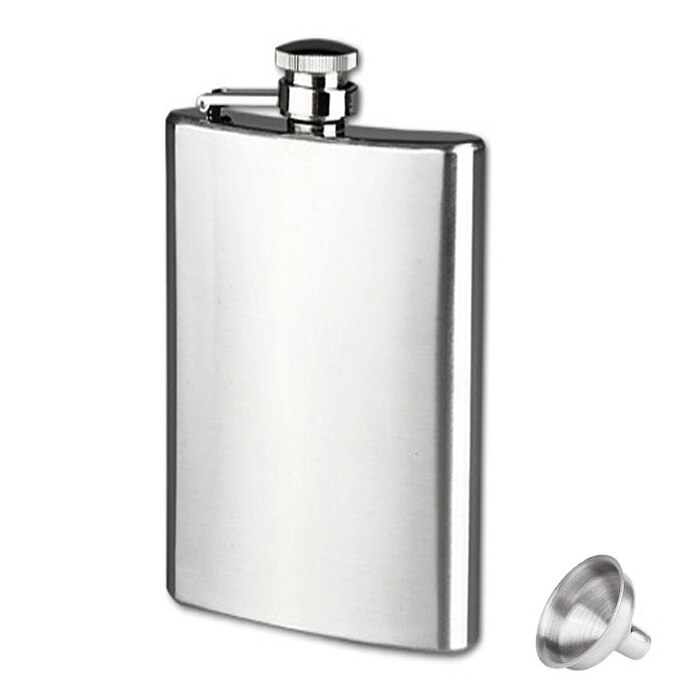 Offre Spéciale fiole digne de confiance en acier inoxydable hanche fiole liqueur Whisky bouchon d'alcool entonnoir Drinkware bouteille commodité # j3s: F