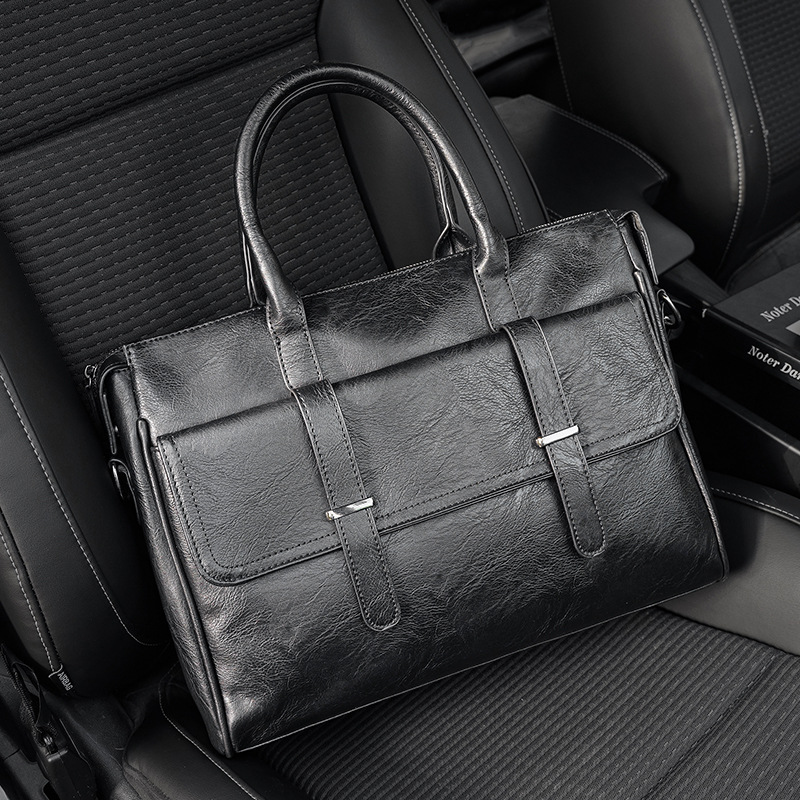 Maletín ejecutivo de negocios para hombre, bolsos de mano de cuero Pu para hombre, bolsos de lujo para ordenador portátil, bandolera de hombro, bolso de trabajo de