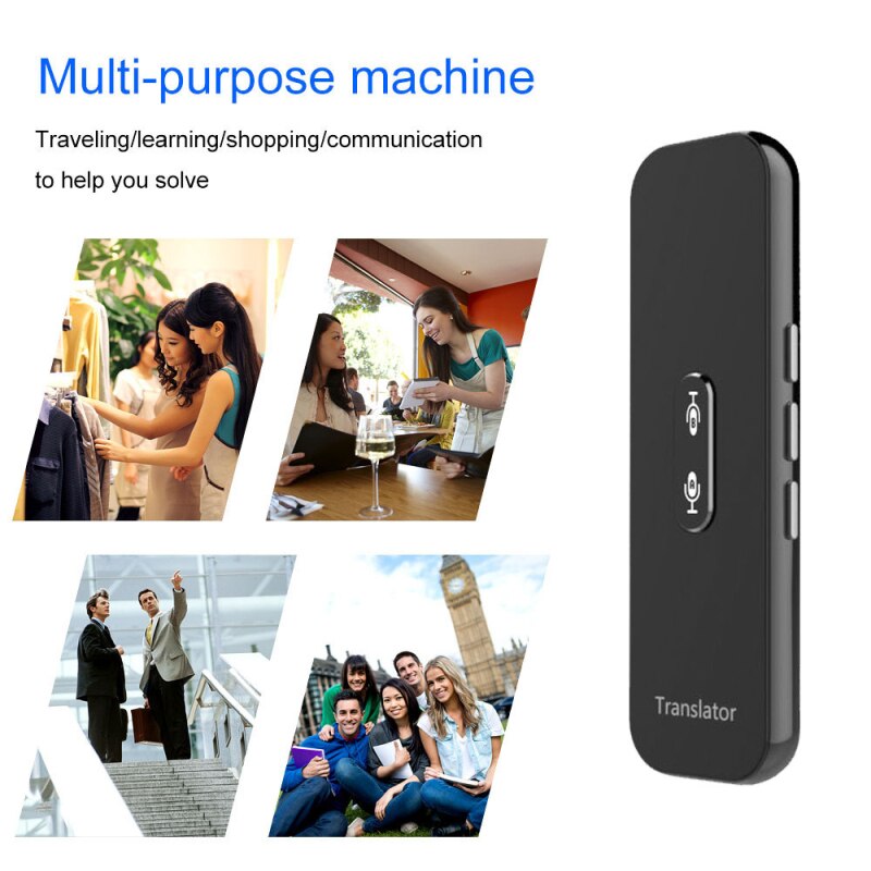 G6X Portable Smart Voice Translator Real Time 40+Language Speech Interactive Translator 3 In 1 Voice Text Bluetooth Translator