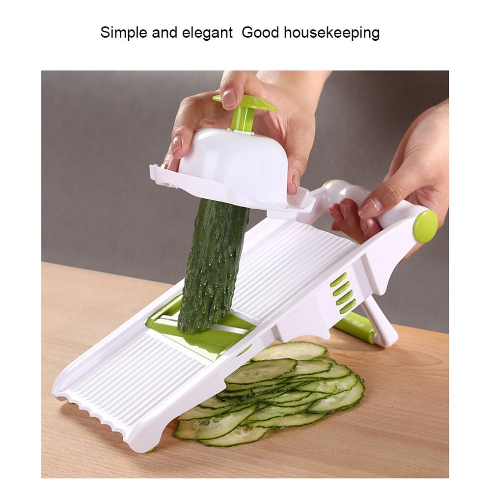 Vegetable Cutter Multi-Function Shredded Grid Slicer Potato Chips Mesh Flower Thin Slice Grater Household Kitchen Grater Tools