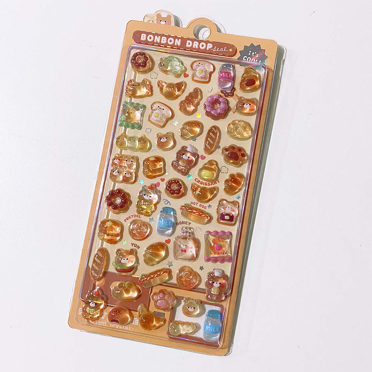 Cute Cartoon 3D Stickers Kawaii Deco Stickers DIY Phone Luggage Motorcycle Laptop Suitcase Decal Sticker: Yellow