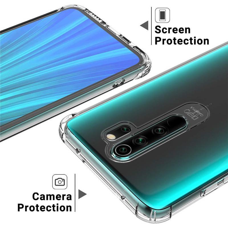 Custodia antiurto per Redmi Note 9 S Cover trasparente in TPU trasparente per Redmi 9A 9C Note8T 8Pro Note9 Note 9 S 9Pro Max custodia in Silicone