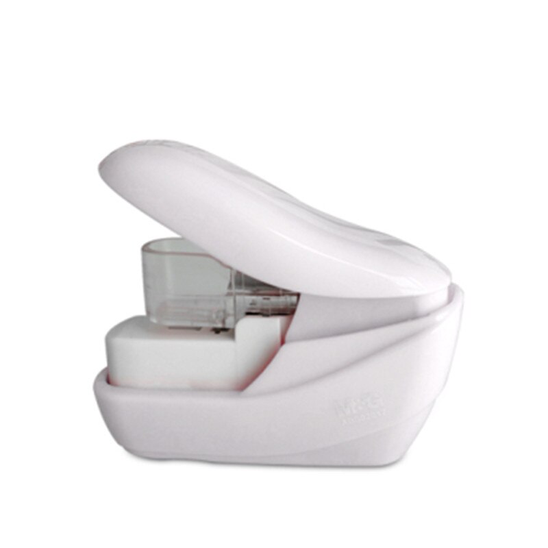 No Nails Stapler Machine Mini Cute Book No Staples required Stapleless Stapler Paper Stapling Stapler without Staple: White