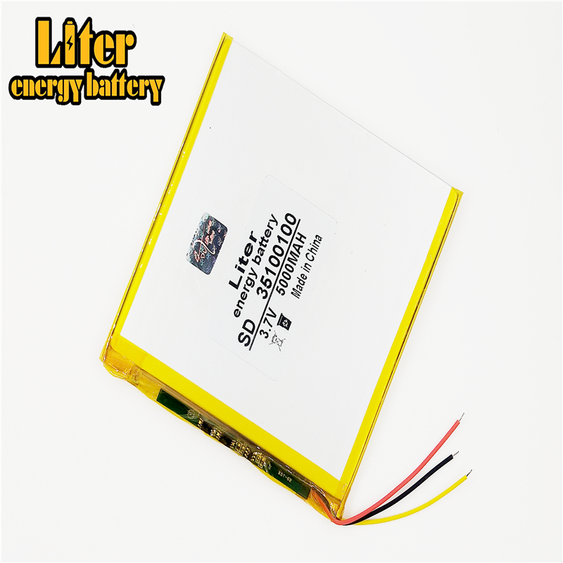 3 Lijn 3.7V,5000 Mah (Polymeer Lithium-Ion Batterij) li-Ion Batterij Voor Tablet Pc 7 Inch 8 Inch 9 Inch 35100100