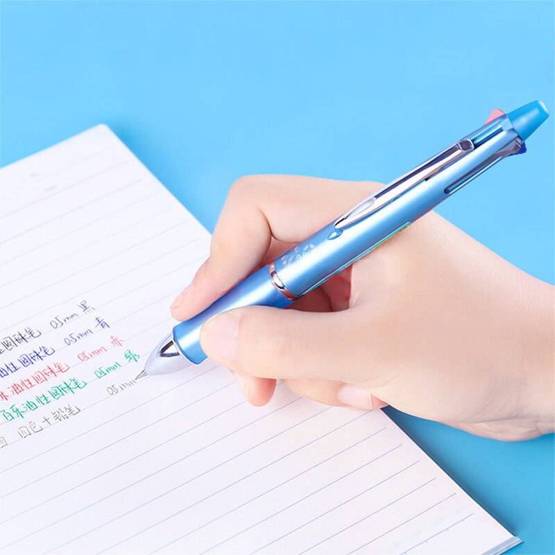 1pcs Pilot Dr.Grip 4+1 Multi-Function Pen Ballpoint Pen 0.5/0.7 + Mechanical Pencil 0.5 BKHDF-1SR Replaceable Refill BVRF-8EF/F