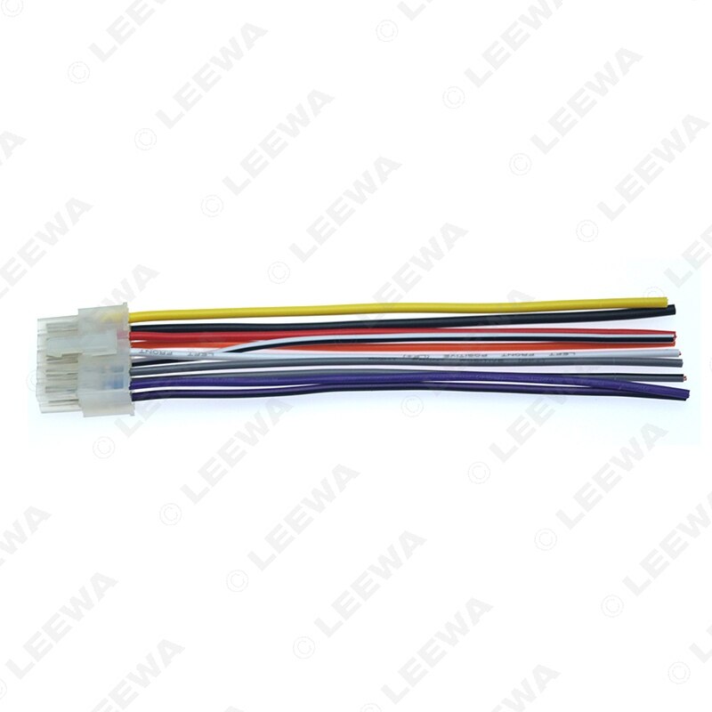 Leewa yleinen auton johtosarjan liitin 10 nastaa autoon dvd cd radio stereo johtoliitin sovitin  #ca5697-10p