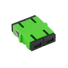 Sc/apc duplex sm fiber optic connector, telecom grade adapter, coupler flange adapter