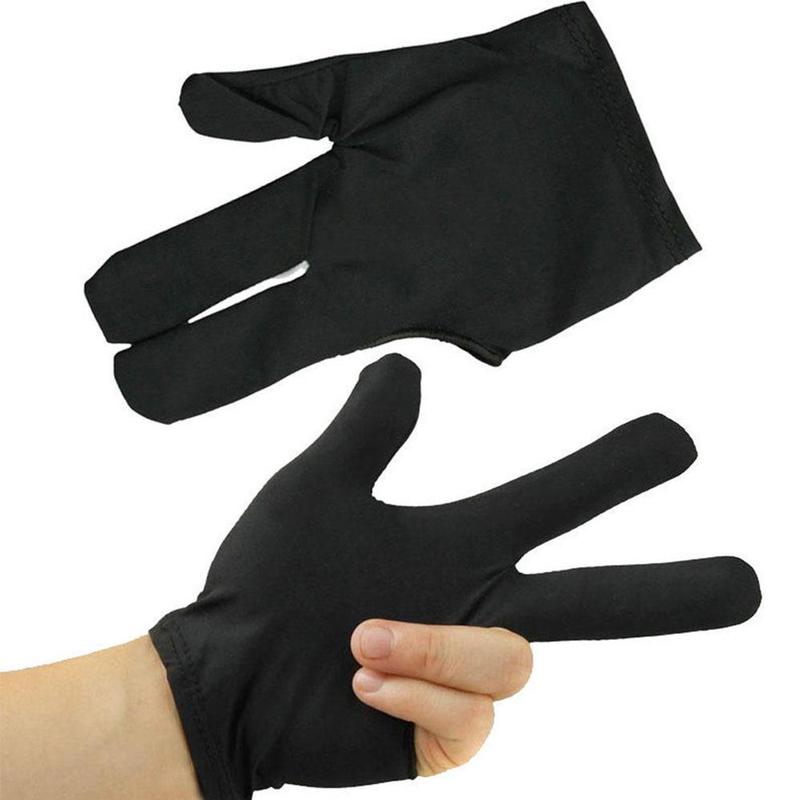 1PC Snooker Billiard Glove Embroidery Billard Gloves Left Hand Three Finger Smooth Special Protective Equipment for Billiards