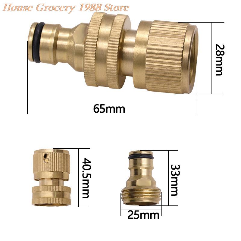 3/4 Inch Tuinieren Slang Snelkoppeling Voor Watering Sproeikop Messing Connect Fitting Tool Voor Tuin Connector Accessoires