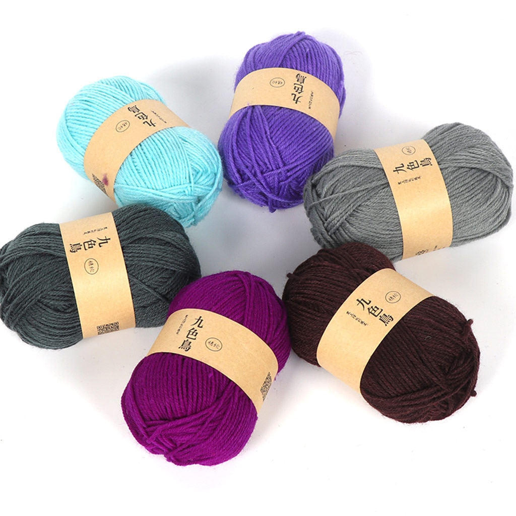 Yarn Comfortable Wool Blended Yarn Acrylic Line Crochet DIY Medium Thick Cushion Line Wool Sewing Yarn Hand Knitting Accessories