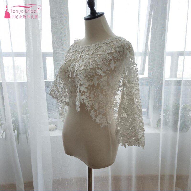Blonde bryllup bolero brude jakke elfenben bryllup jakke bryllup tilbehør bolero mariage  z523