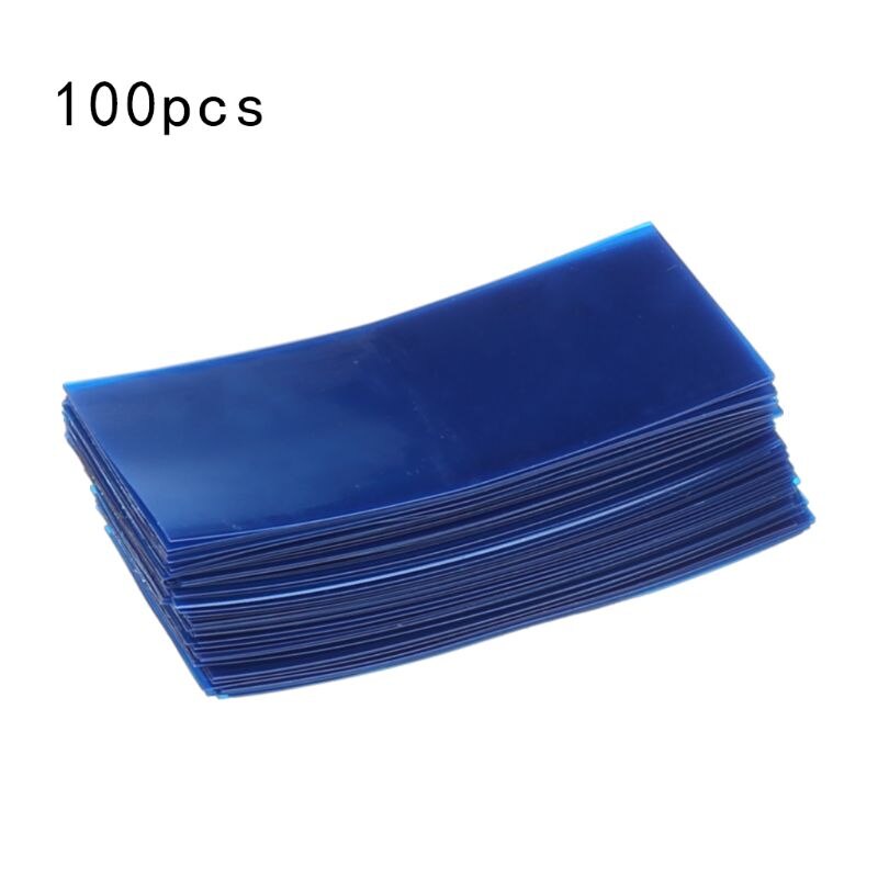 100Pcs/Bag 18650 Lithium Battery Encapsulation Tube PVC Heat Shrink Tubing Wrap Battery Cover Skin Insulation Film B85B