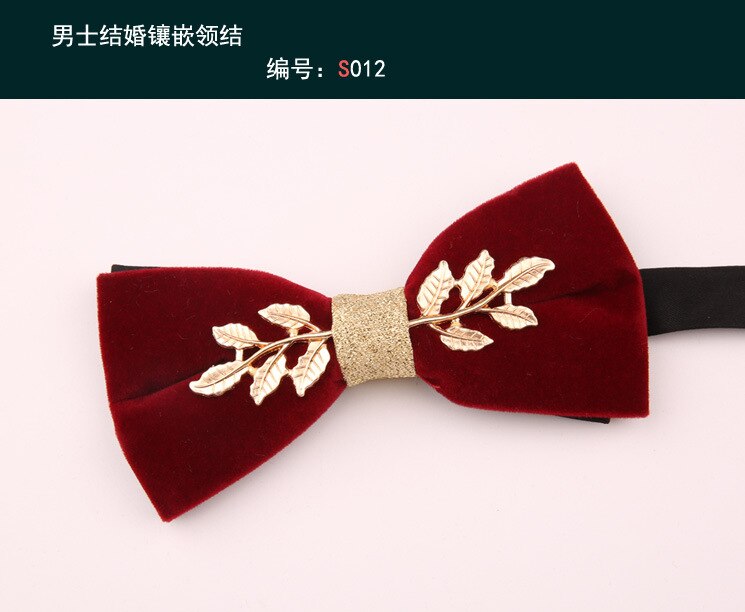 Linbaiway Luxe Banket Strikjes Voor Heren Shirt Rode Strikjes Formele Kleding Business Bowtie Man Strik Tuxedo Gravata Borboleta: 012