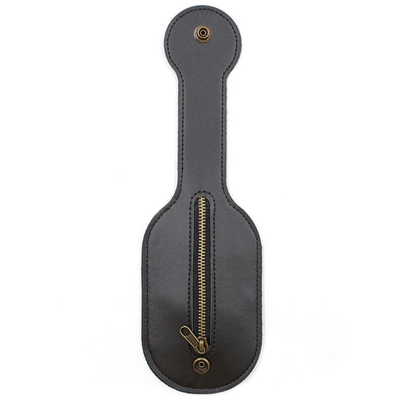 Mini portemonnee van pu leer, racketriem met drukknopen, multitool opbergtas: Zwart
