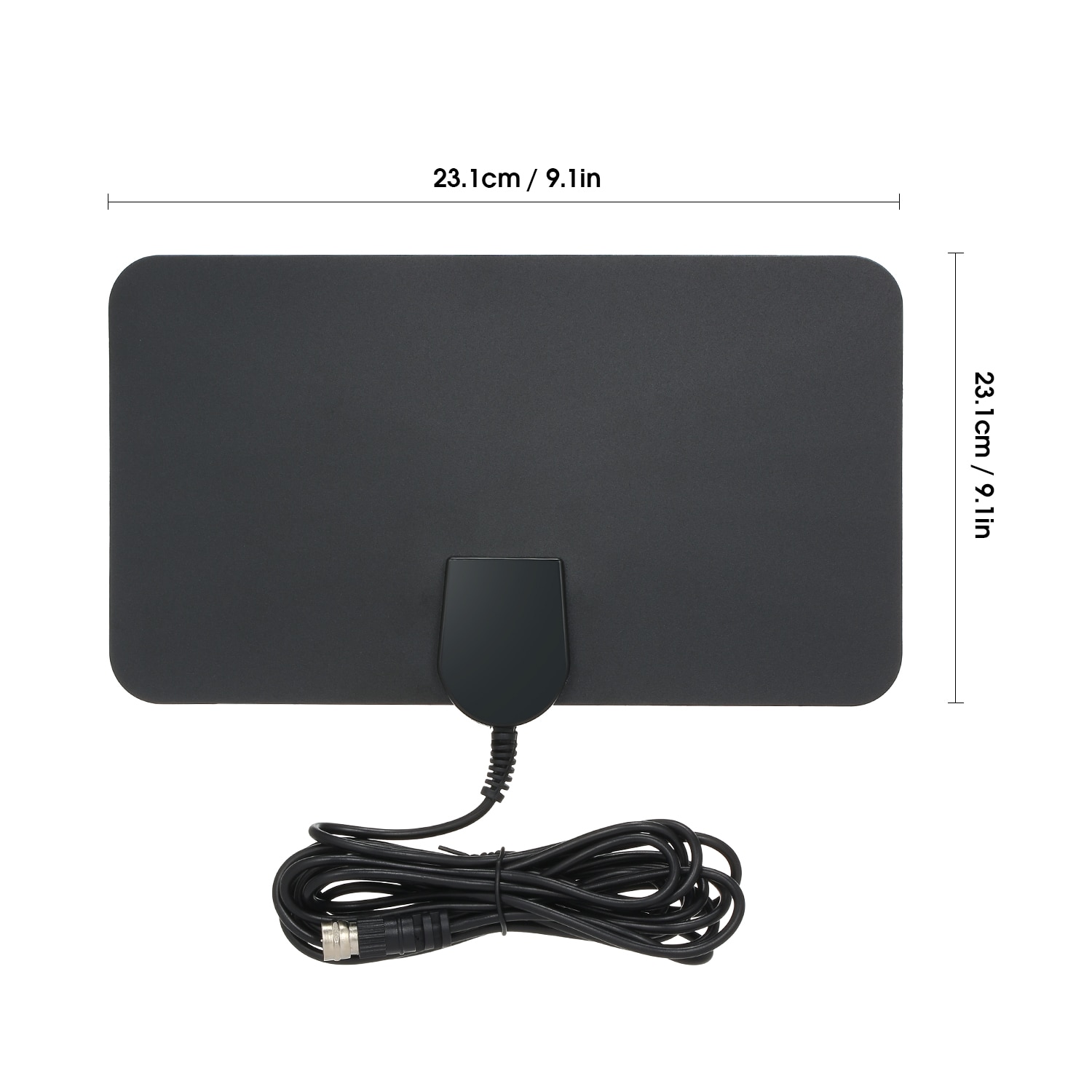 Digital TV Antenna Segnale HD a Schermo Piatto UHF FM HDTV Antenna TV Digitale Ricevitore di Segnale Nero