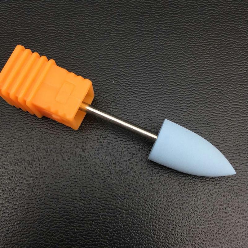 10mm diameter gummi siliciumcarbid spidshoved fleksibel polermaskine neglebor elektrisk manicure maskine tilbehør
