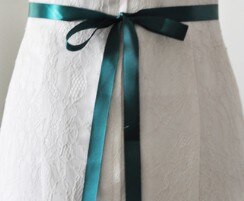 Strass parel bruidsriem handgemaakte bruidsriemen sjerp wit ivoor champagne lint voor dames avondjurk bruidssieraden: Groente