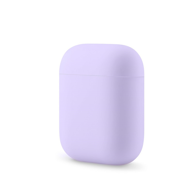 Kjoew Del Silicone di Colore Solido Per AirPods Della Copertura di Caso Per Apple Auricolare Senza Fili Custodia protettiva Auricolare Auricolare Protettiva Caso