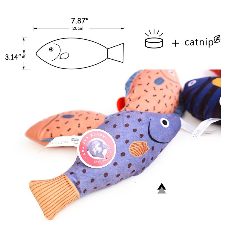 Juguete Floppy con forma de pez gato, juguete interactivo con forma de pez, amigo, gato, juguetes para gatos: Cat Toy D 1Pc