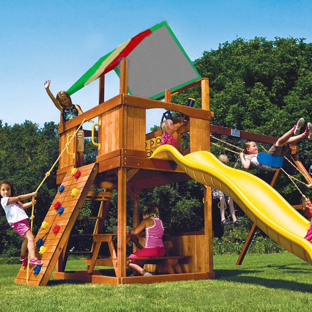 Bâche de remplacement pour hamac balançoire, auvent de toit pour aire de jeux pour enfants, Protection solaire extérieure, couverture imperméable contre la pluie