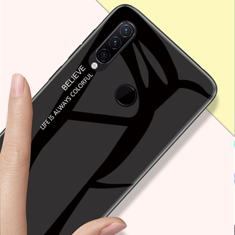 Funda de vidrio templado gradiente a prueba de arañazos para Lenovo Z5S Z6 Lite Z6 Pro silicona suave Parachoques en la carcasa para Lenovo z5 S