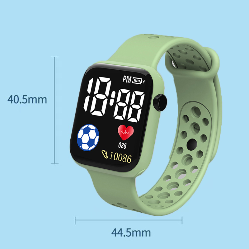 Reloj Digital LED YIKAZE para niños y niñas, relojes deportivos desechables, correa de silicona, reloj electrónico Digital para niños