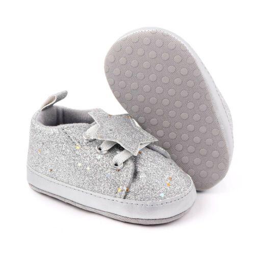 Newborn Baby Girls Shoes Moccasins Solid Infant Toddler Soft Sole Crib Bebe Footwear First Walker Prewalker Ballet Dress Shoe: C / 13-18 Months
