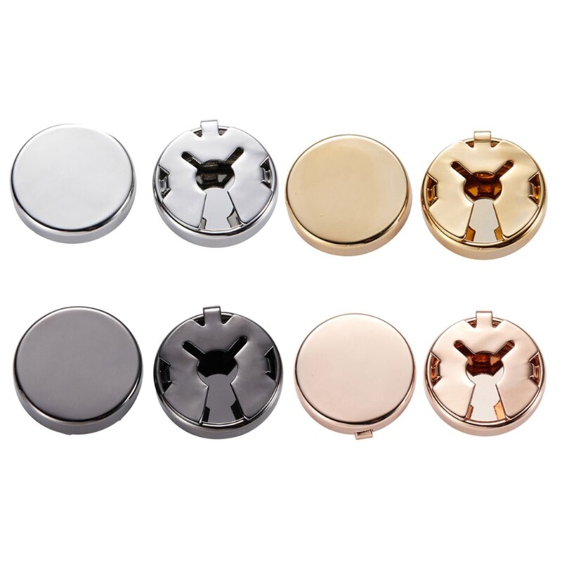 1 Paar Messing Ronde Manchet Knop Cover Manchetknopen Voor Wedding Formele Shirt Mannen Formele Button Covers Imitatie Manchet links