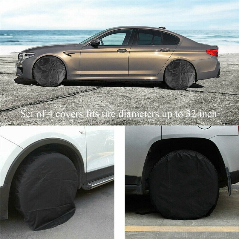 Reservebandhoes Waterdichte Uv Zon Camper Wielbeschermers Covers Aardbei Textuur Weerbestendige Bandenbeschermers Universele Fit voor RV SUV Truck Camper Reizen Aanhangwagens Accessoires 17 inch