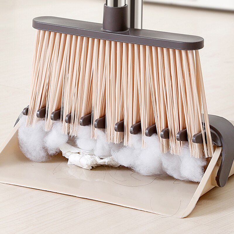 Balai rotatif télescopique Vertical coupe-vent 2 ps/ensemble, pelle à poussière pliable en plastique, en fourrure douce, grattoir, outils de nettoyage à domicile