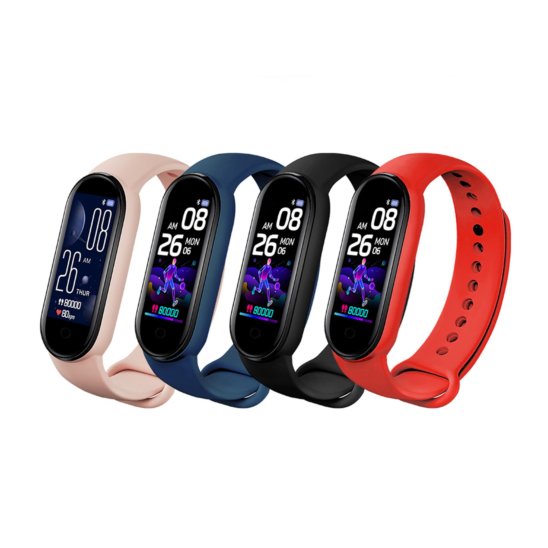 M5 Smart Watch Heart Rate Monitor Fitness Tracker Pedometers Smartwatch Band Sport Watch