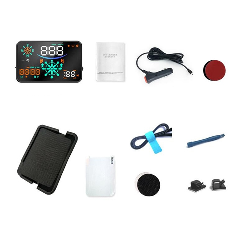 Navegación H8, GPS universal HUD, pantalla de inicio, proyección de coche digital, medición de velocidad inteligente