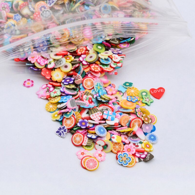 1000pcs Fruit Slices For Nail Art Slime Addition All For Slime Filler Lizun Diy Charm Slime Accessories Supplies Decor Toy