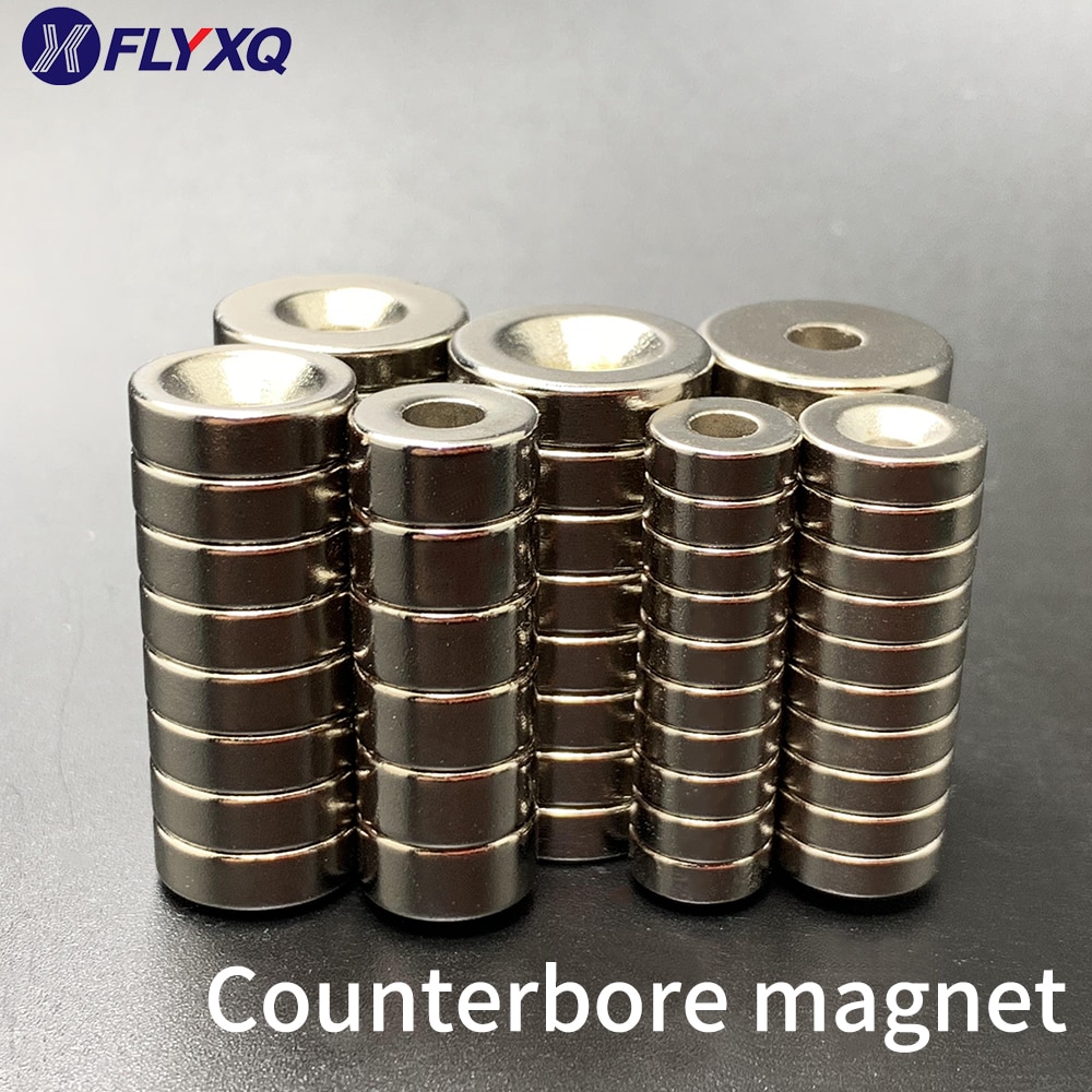 Kleine Versenkt Runde NdFeB Neodym Magnet Leistungsstarke Rare Earth Permanent Kühlschrank Magneten für DIY Gemeinsame magnet sets