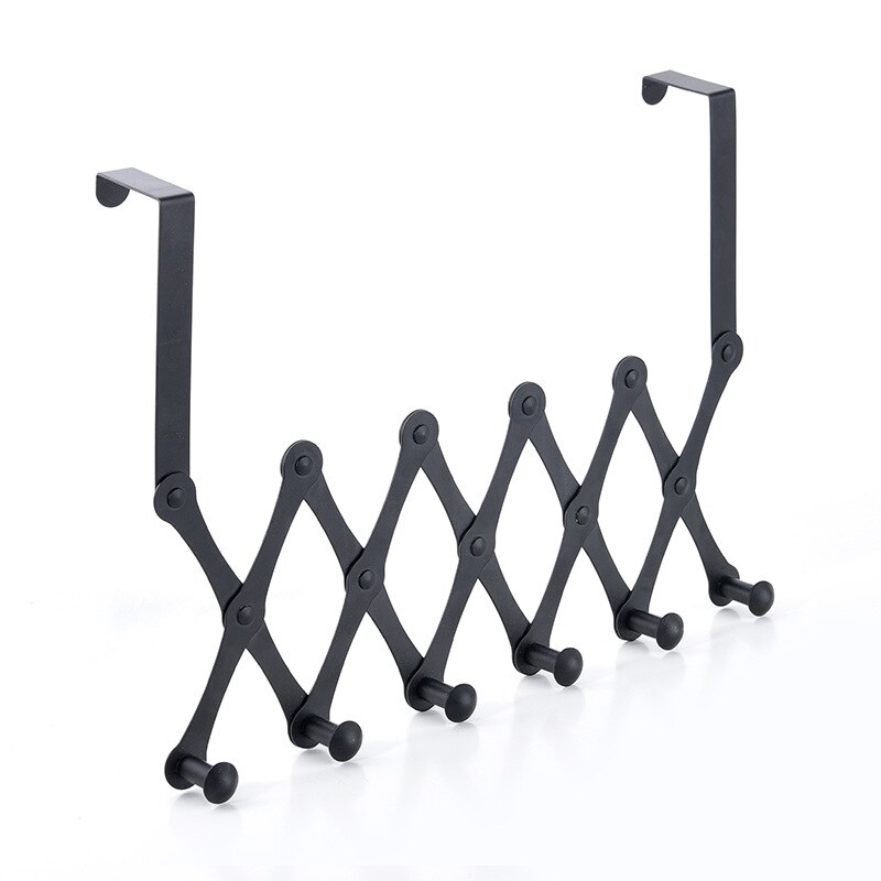 Gancho plegable de acero inoxidable para colgar en la puerta, colgador para sombreros, bolsas, corbata, bufanda, llave, 1 ud.