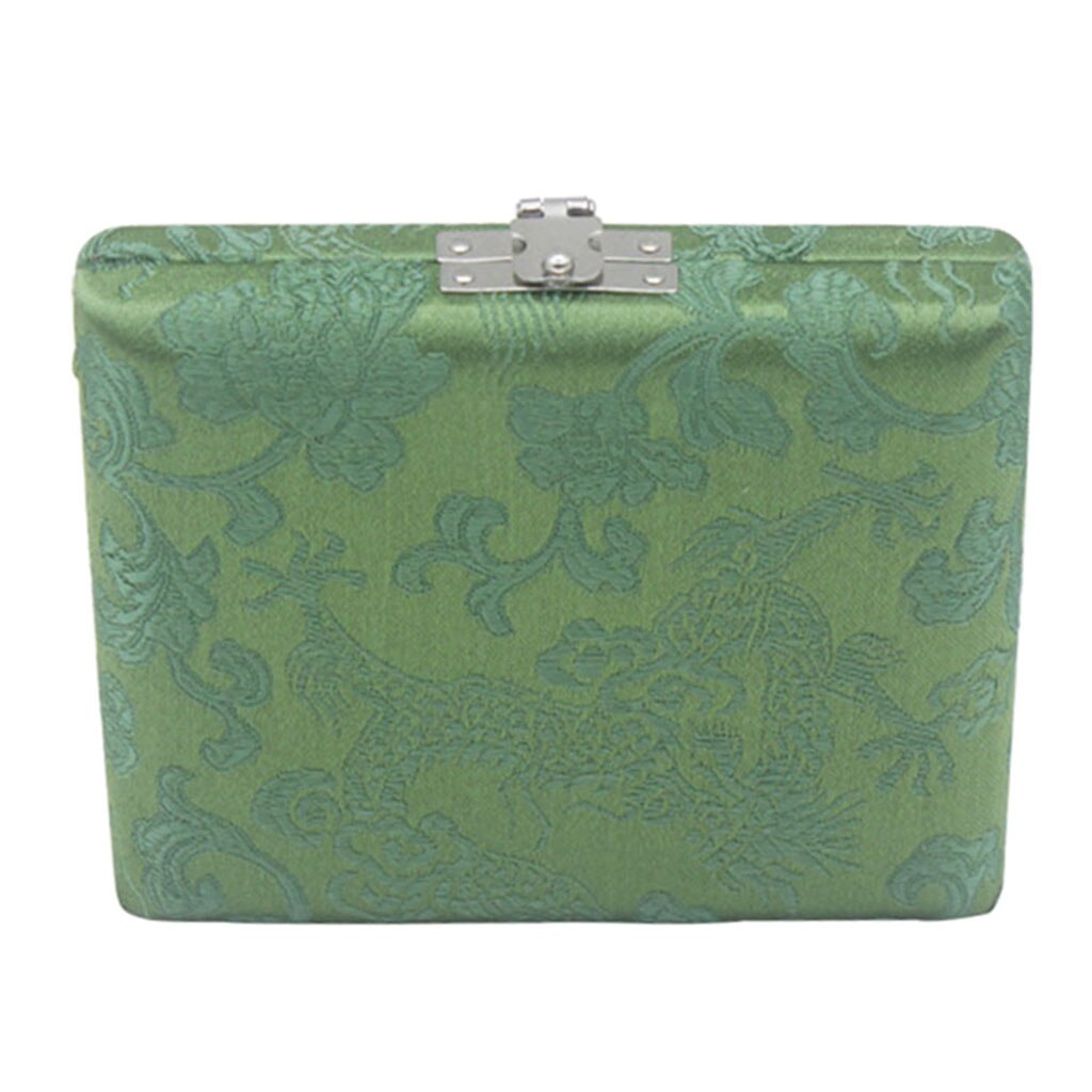 Caja de almacenamiento para guardar lengüetas, estuche de madera verde Oboe, 6 unidades