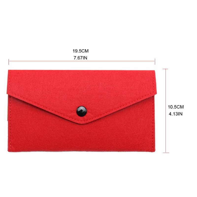 Unisex Draagbare Vilt Portemonnee Multifunctionele Kaarten Slijtvaste Telefoon Tas Mobiele Telefoon Paspoort Opslag Pocket Change Bag