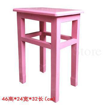 Solid wood dining Bar stool home restaurant stool dining chair makeup wooden stool high reinforcement board school student stool: unit cm 6