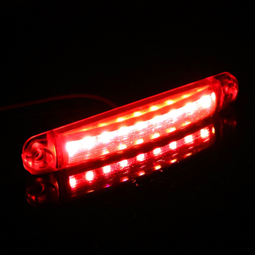 Leepee 20 st/set parkeringsljus röd 9 led 24v lampor sidomarkeringsljus för buss lastbil trailer lastbil tillbehör baklyktor