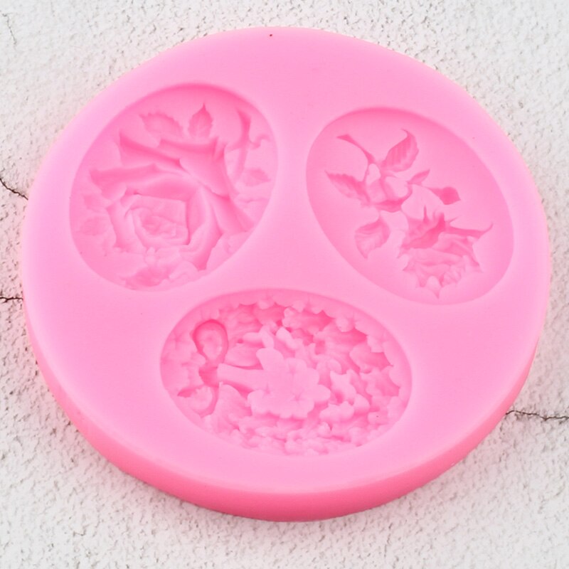 Rose Flower Silicone Molds Sugarcraft Wedding Cupcake Topper Fondant Cake Decorating Tools Candy Clay Chocolate Gumpaste Moulds