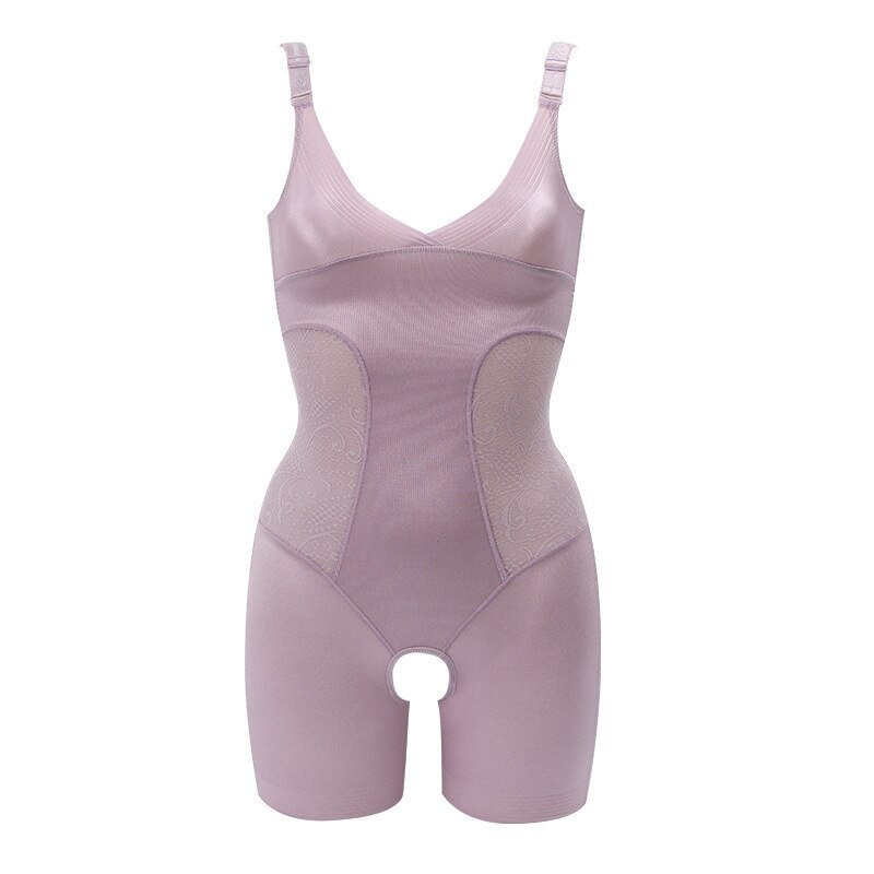 Adjustable Straps Open Cortch Body Shaping Corset Tummy Control Flat Belly Hip Push up Butt Lift Shapewear Solid Color Underwear
