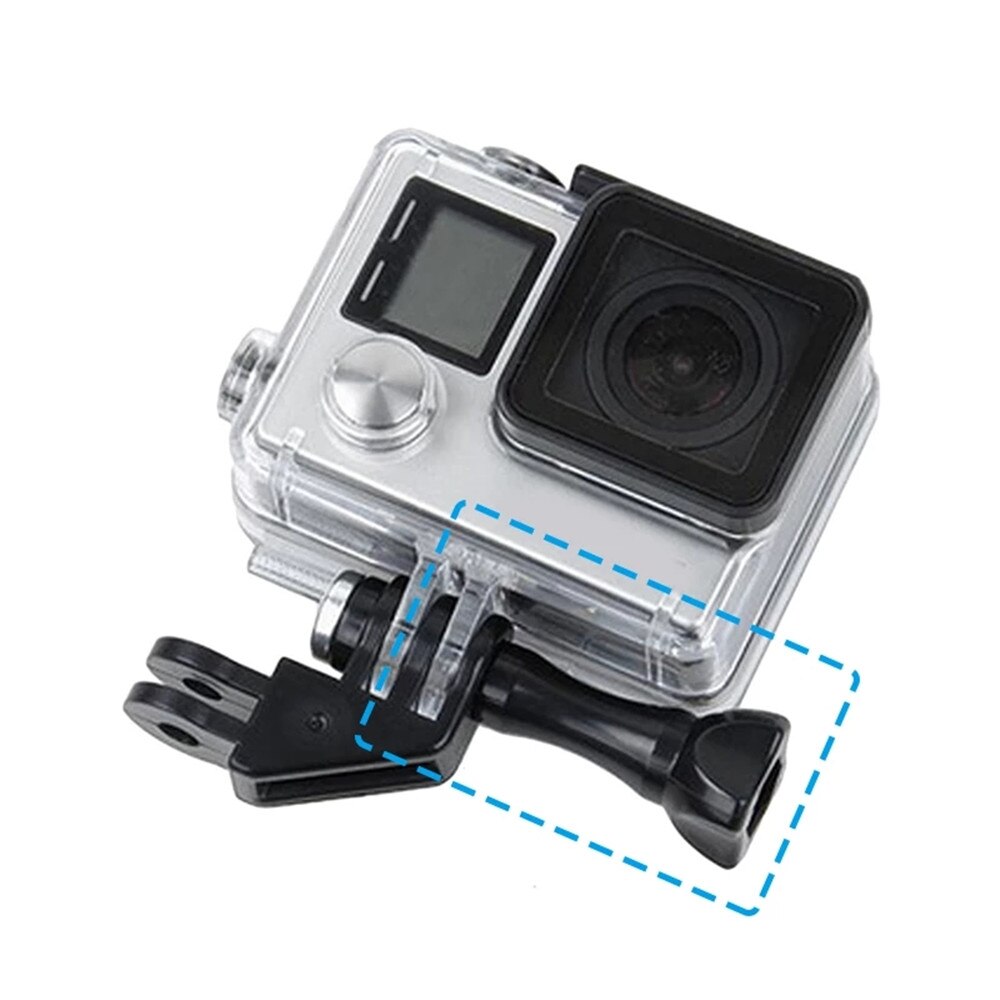 Schroef Korte Moer Mount Voor Gopro Hero 8/7/6/5/4/3/2/1/3 + Xiaomi Yi 4K Sony Aee Camera