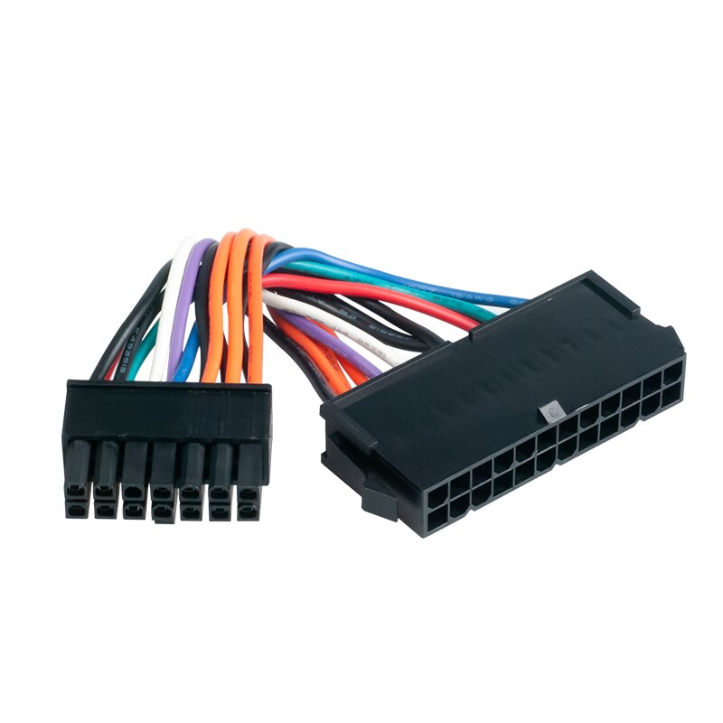 10Cm Voeding Kabel Cord 18AWG Draad Atx 24 Pin Naar 14 Pin Adapter Kabel Voor Lenovo Ibm Dell q77 B75 A75 Q75 Moederbord